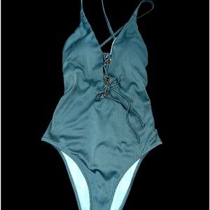 NWT Cupshe Large Olive Green One Piece Swimsuit Large